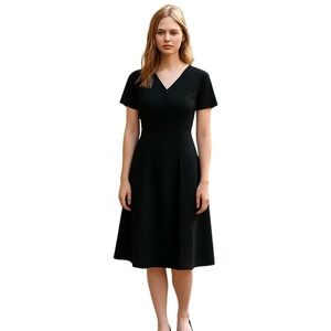 Talbots Black Midi Dress